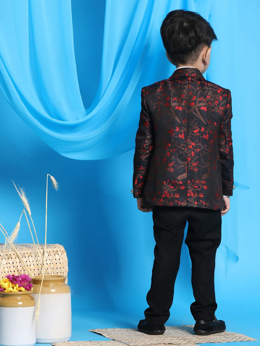 Boy's Maroon Blazer - Vastramay Boys