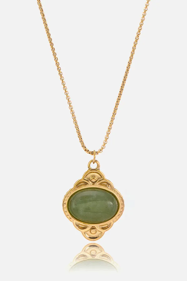Classic Colorful Pendant Necklace