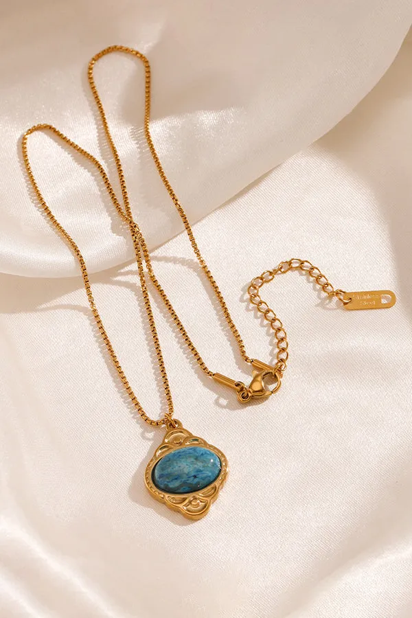 Classic Colorful Pendant Necklace