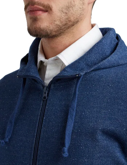 Colorplus Men Blue Solid Tailored Fit Cotton Sweat shirt