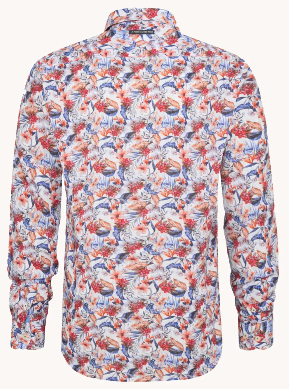 Coral Floral Multi LS Button Down