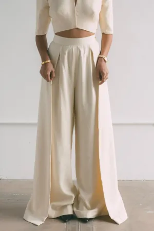 Crme Overlap Trousers