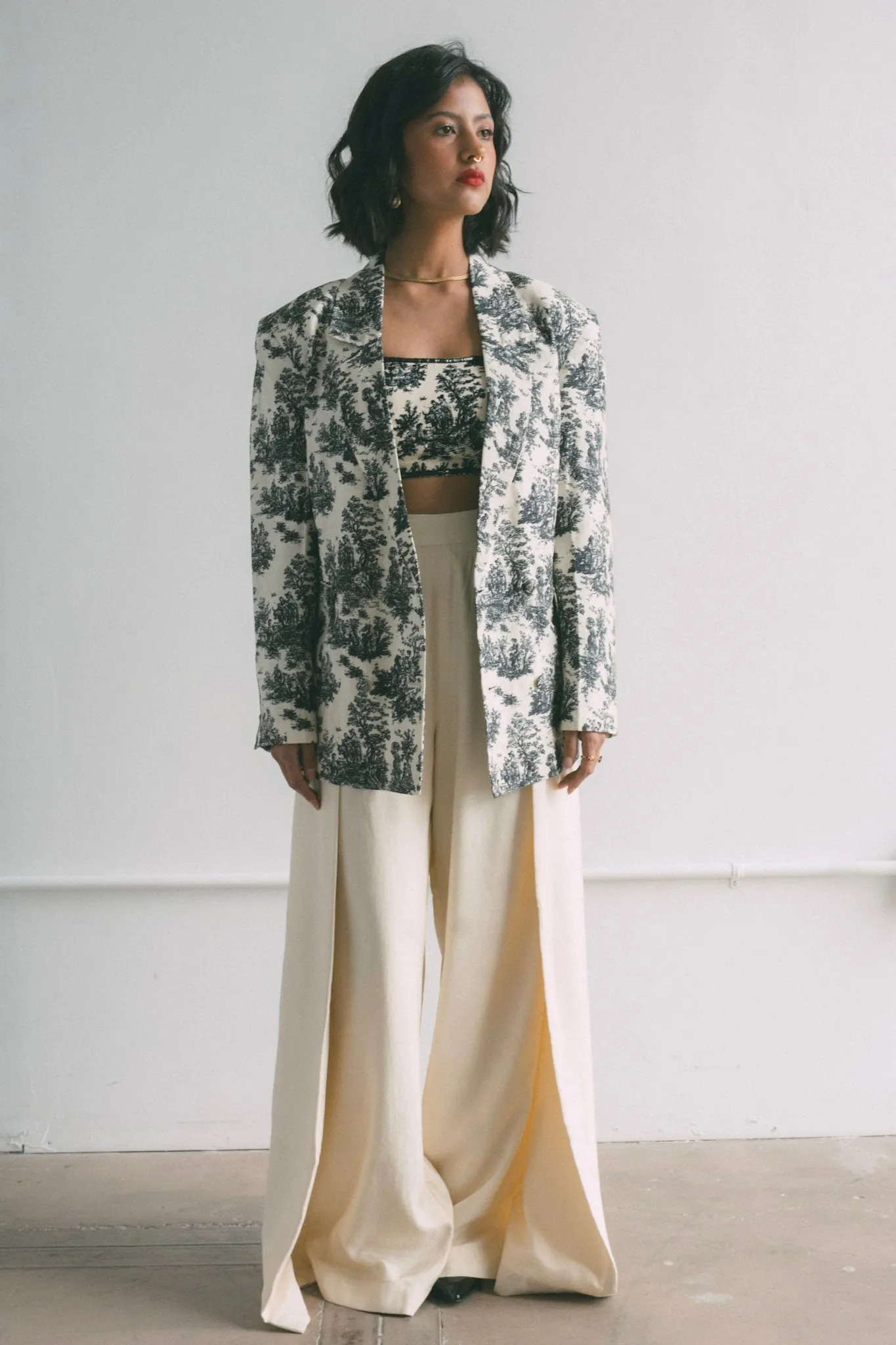 Crme Overlap Trousers