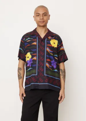 Cupra Cotton Twill Print Short-Sleeve Shirt