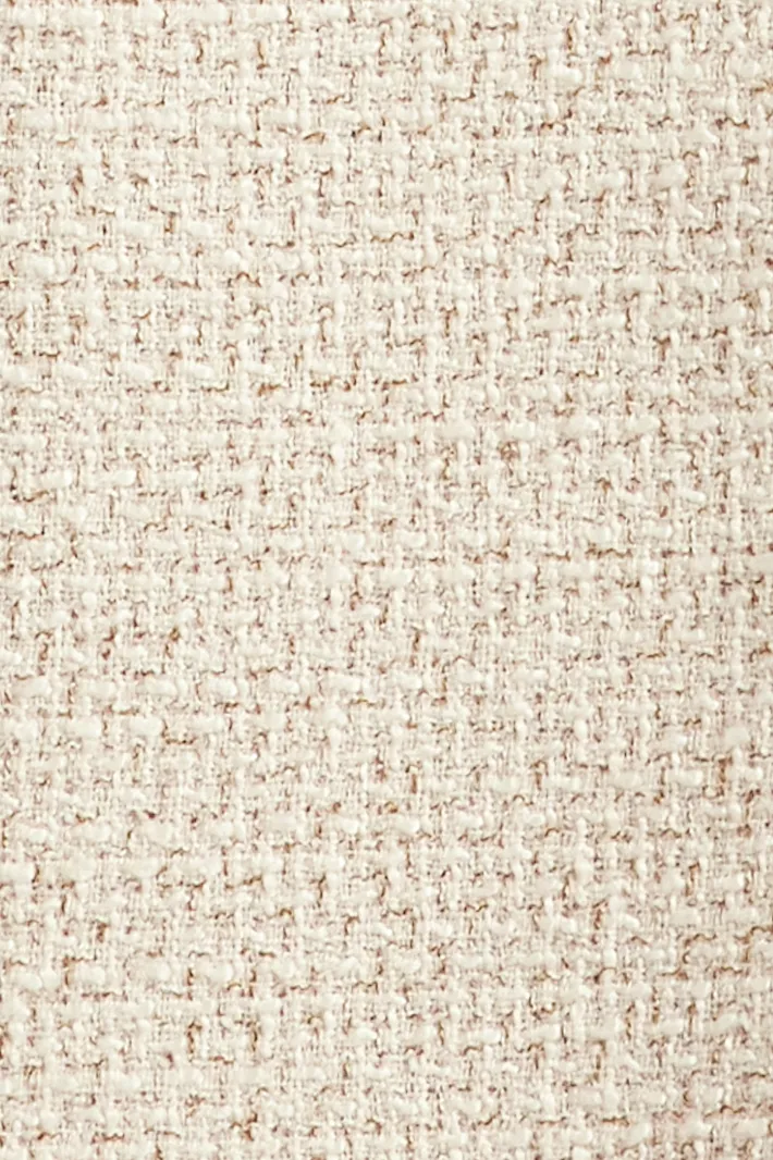 EDENI SHORT SLEEVE TWEED MINI DRESS - Beige