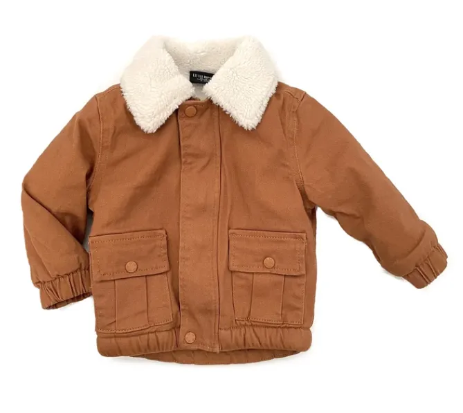 Little Bipsy - Sherpa Lined Jacket in Camel