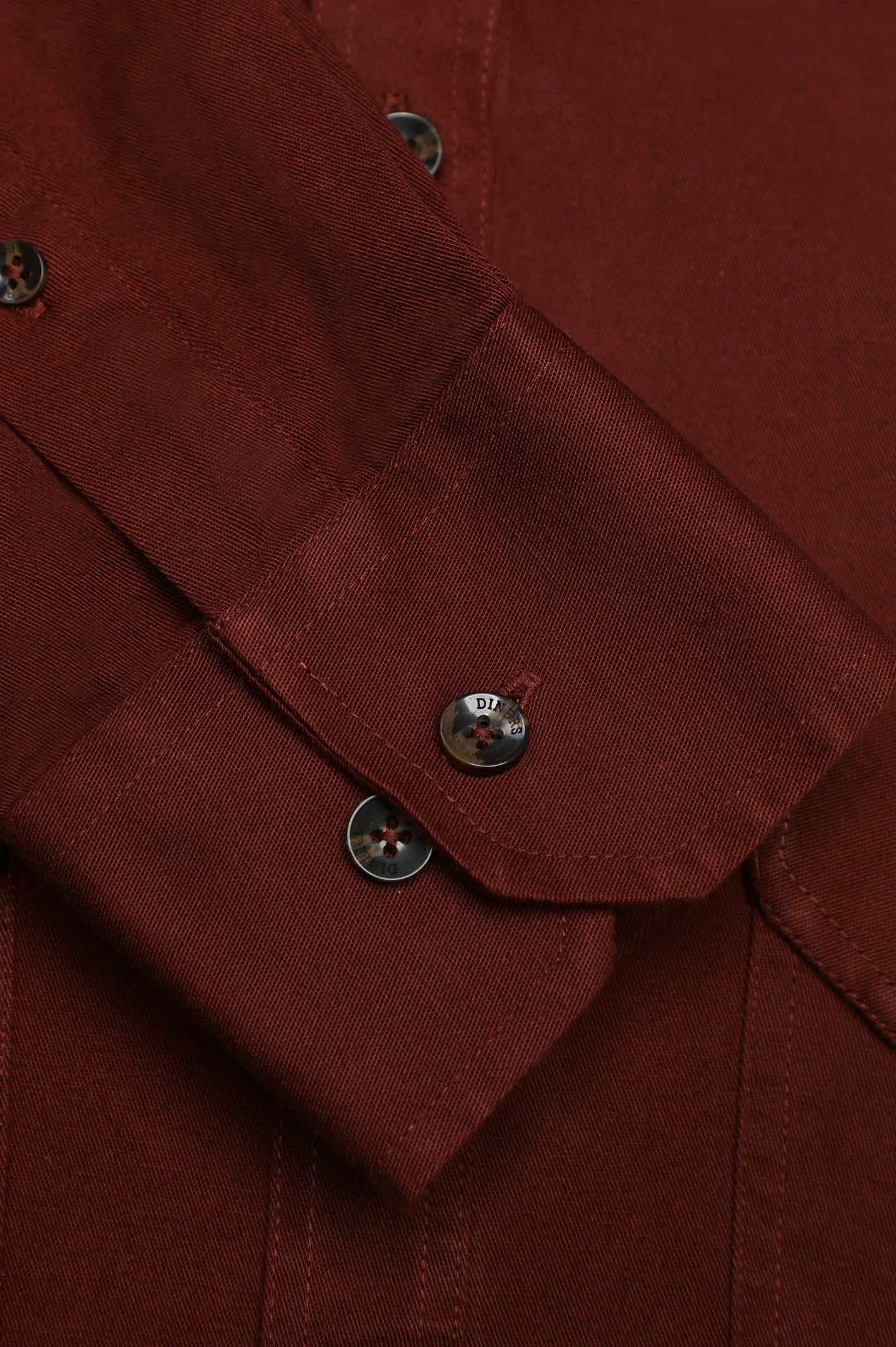 Maroon Twill Textured Casual Shirt