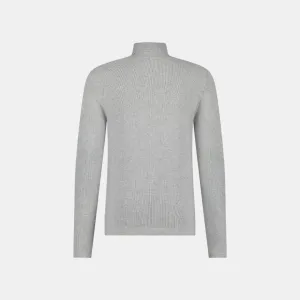 Melange Turtleneck Sweater (Grey)