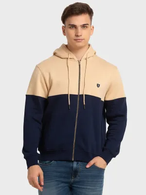 Men Fawn Tailored Fit Solid Cotton Polyester Blend Full Sleeve Henley Neck Collar Sweatshirts