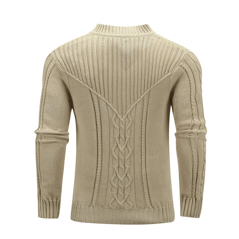 Men's Winter Warm Jacquard Sweater