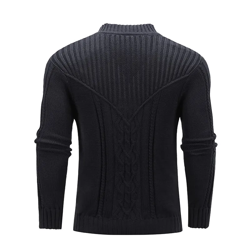 Men's Winter Warm Jacquard Sweater