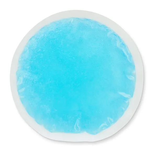 PERSONALIZED Reusable Cloth-Backed Hot/Cold Gel Pack, 6" Round - Blue