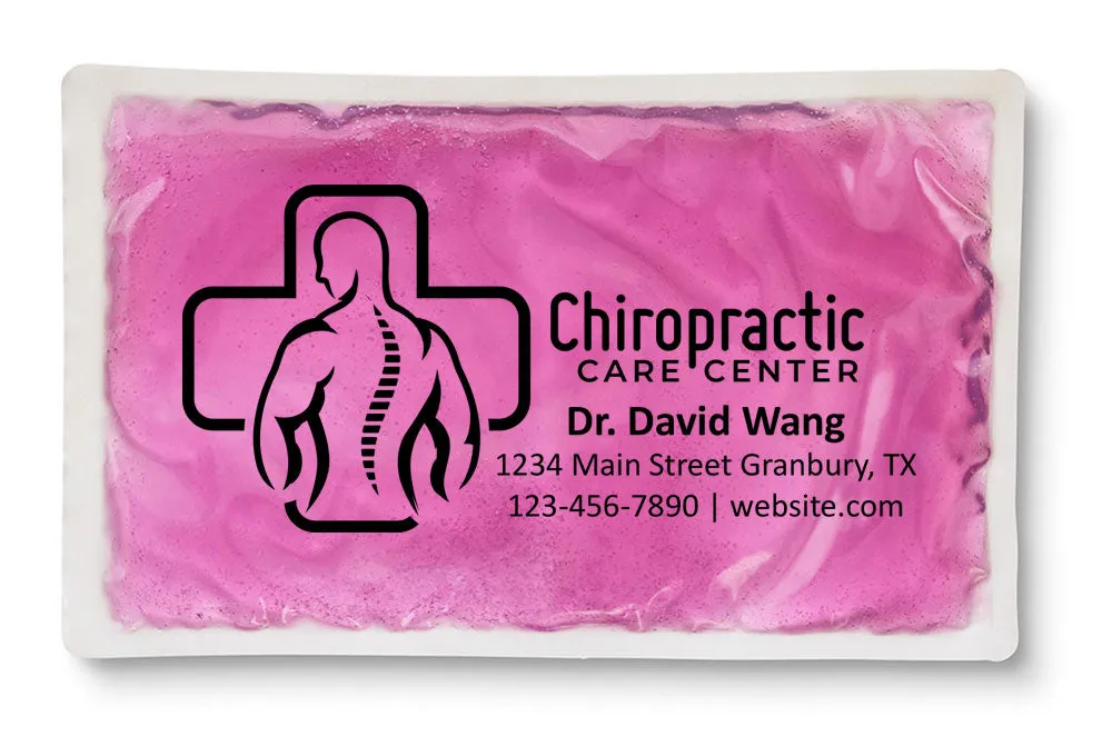 PERSONALIZED Reusable Cloth-Backed Hot/Cold Gel Pack, 6" x 10" - Violet