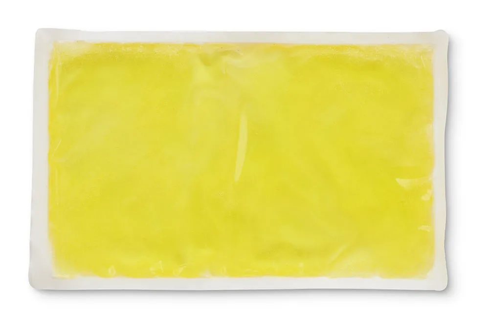 PERSONALIZED Reusable Cloth-Backed Hot/Cold Gel Pack, 6" x 10" - Yellow