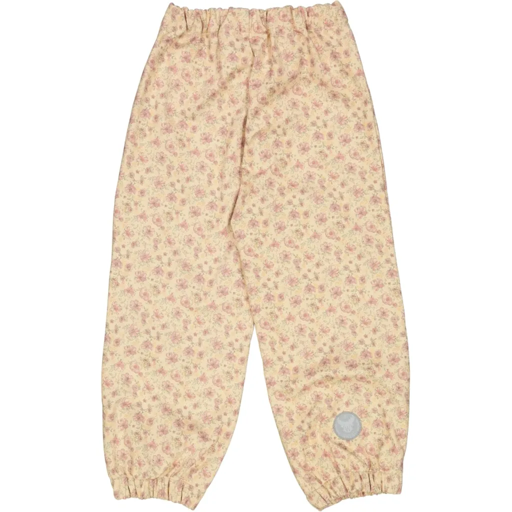 Softshell Pants Jean - soft beige flowers