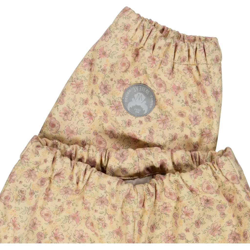 Softshell Pants Jean - soft beige flowers