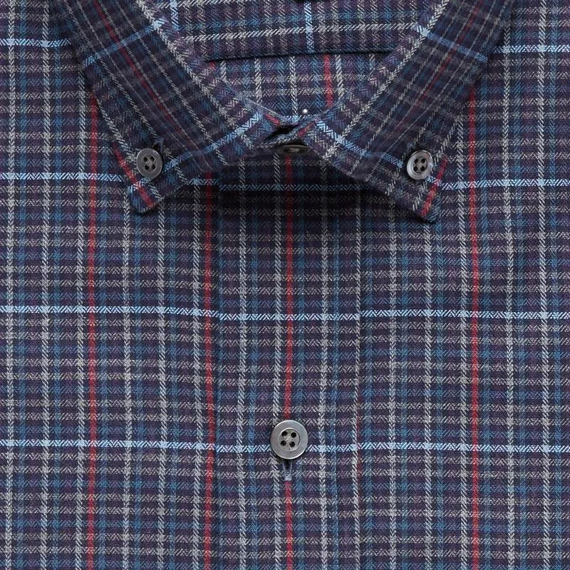 The Navy Palmyra Check Casual Shirt