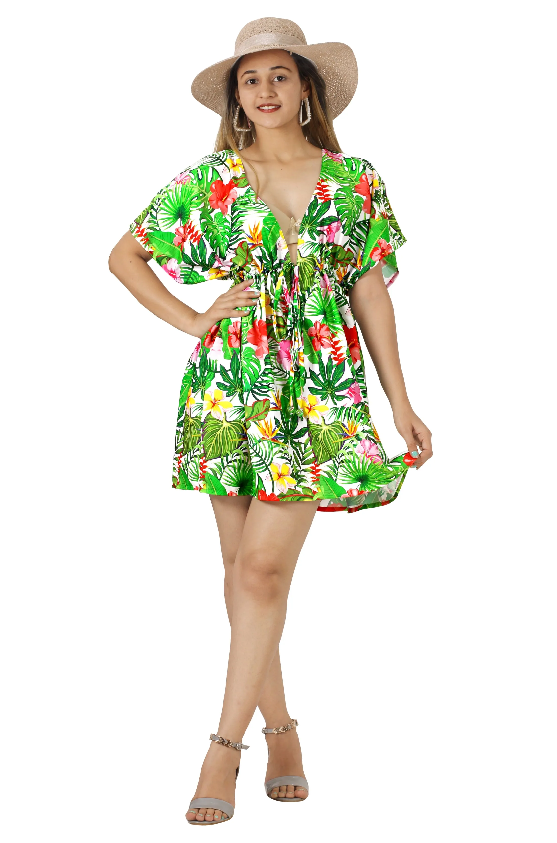 Tropical Floral Vibes coverup for women