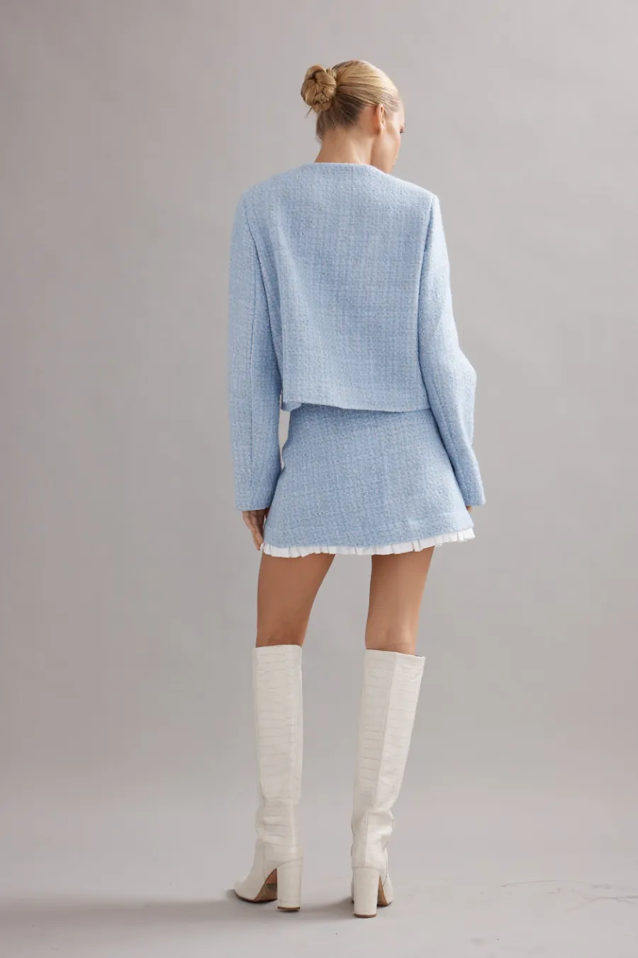 Twiggy Jacket Blue Tweed