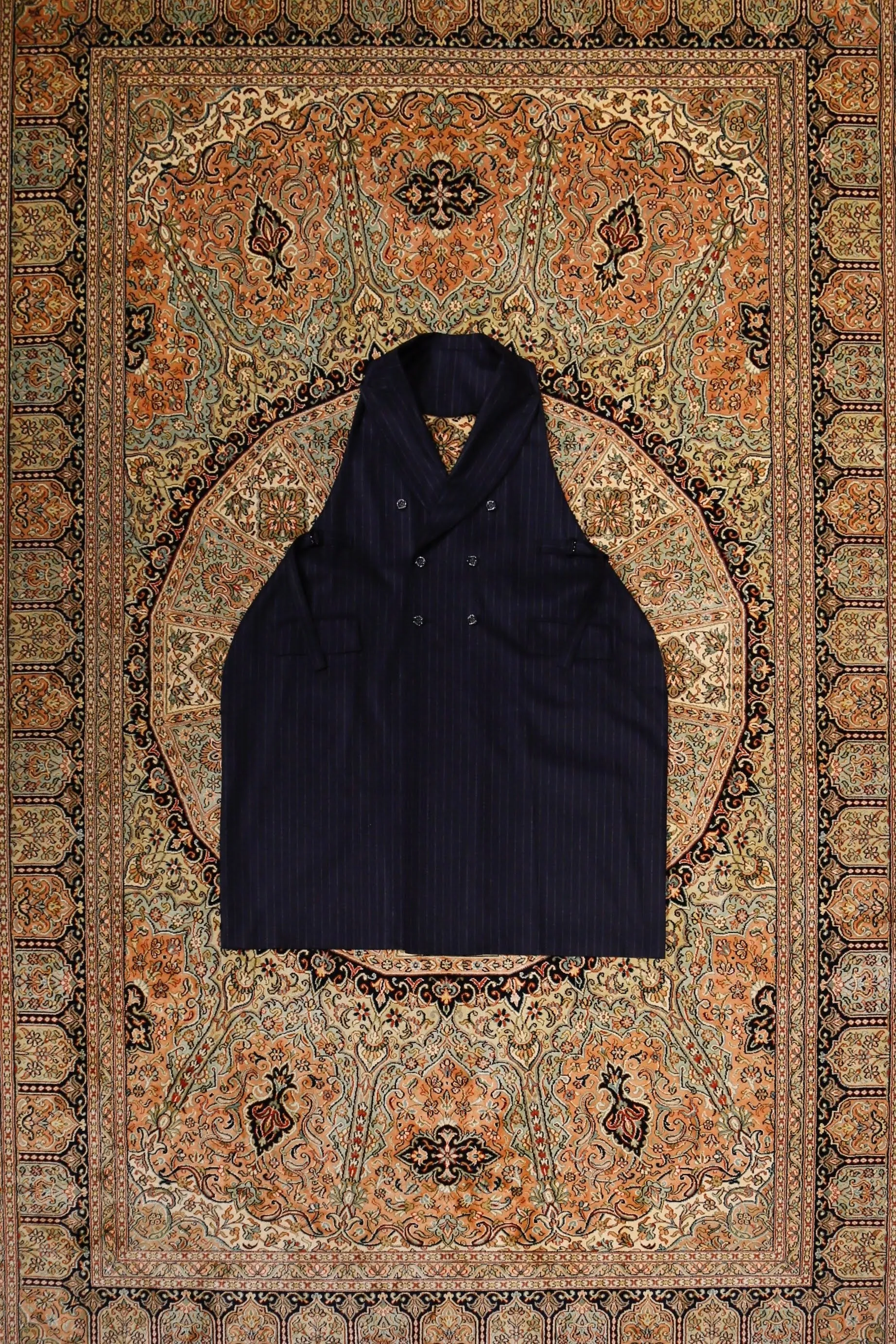 UJOH Tailored Flare Vest (NAVY)