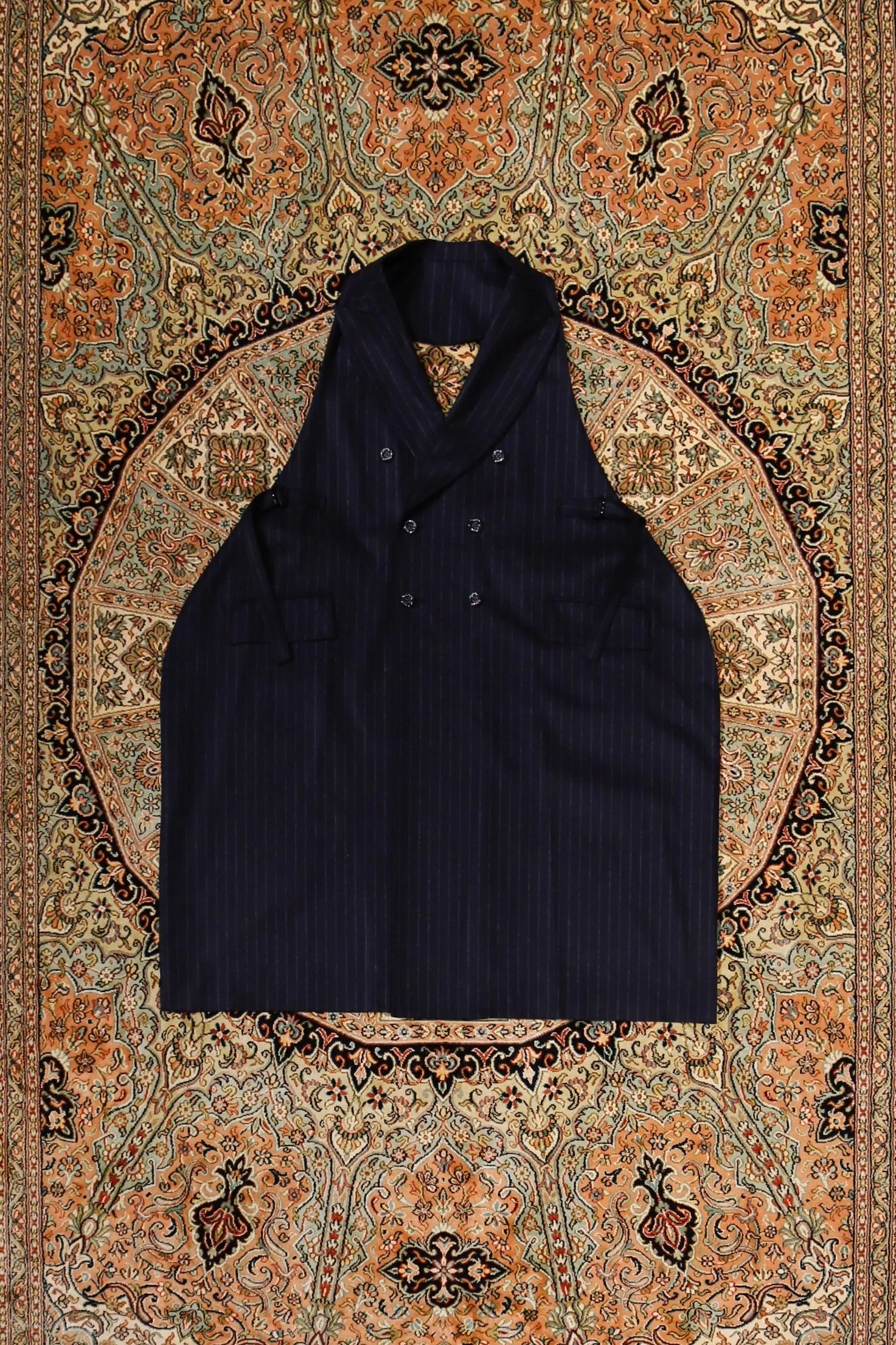 UJOH Tailored Flare Vest (NAVY)
