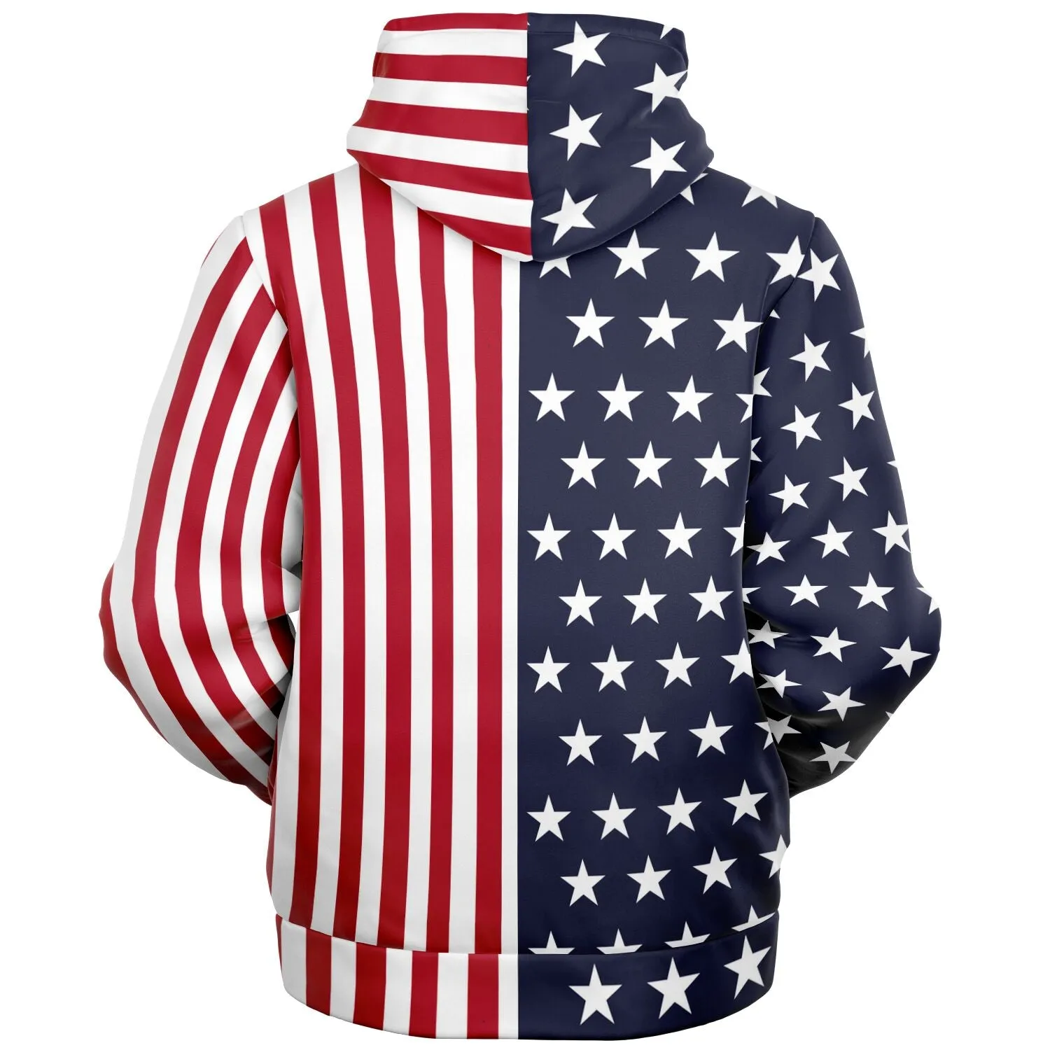 USA Flag Stars & Stripes | American Sherpa Lined Hoodie