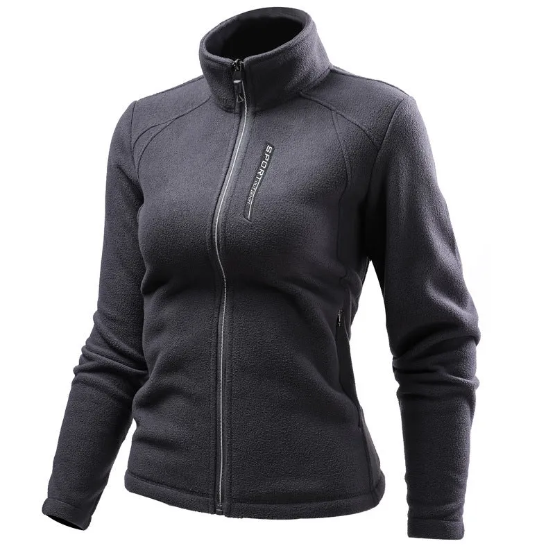 Warm Custom Cardigan Outdoor Polar Fleece Jacket